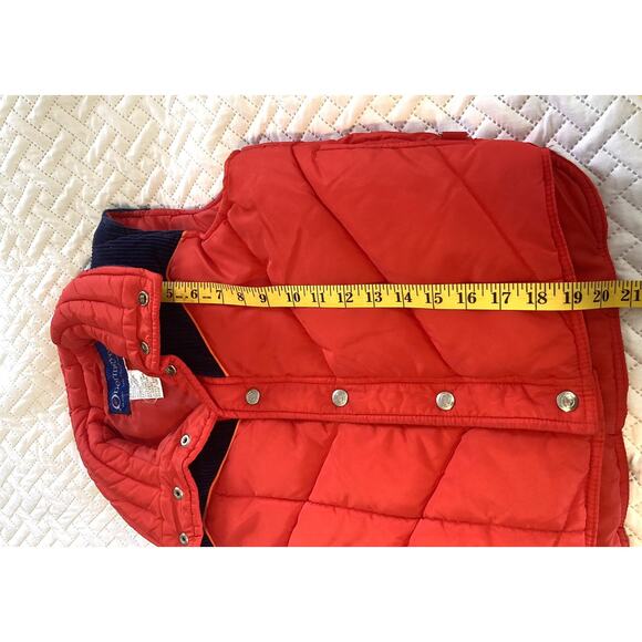 Obermeyer 80s Ski Vest–Blue/Red, Made in British Hong Kong (Juniors L, Vintage) - Picture 5 of 9